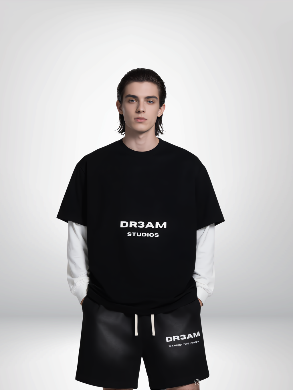DR3AM Studios Layered Long Sleeve Tee
