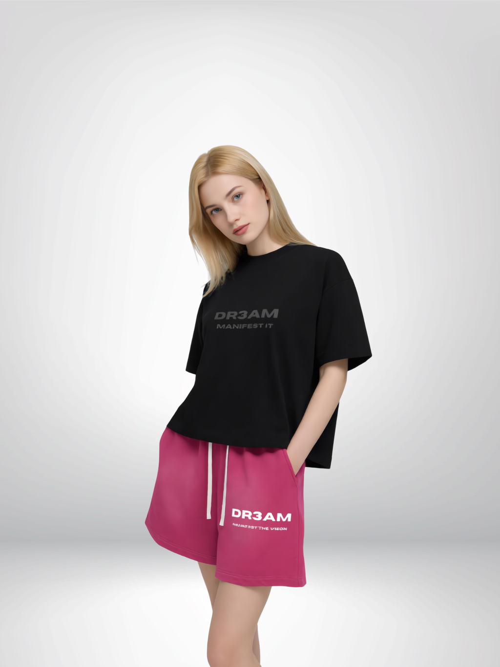 DR3AM Essential Washed Shorts